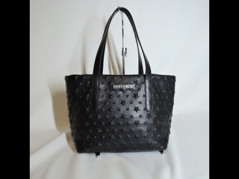 ジミ－チュウSARASトートバッグ　ブラック（美品）