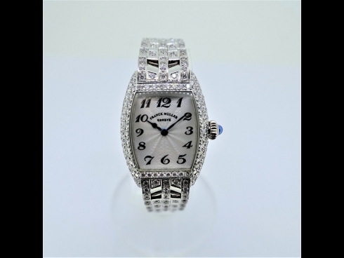 フランクミュ－ラ－K18WGダイヤモンドウオッチ（USED)