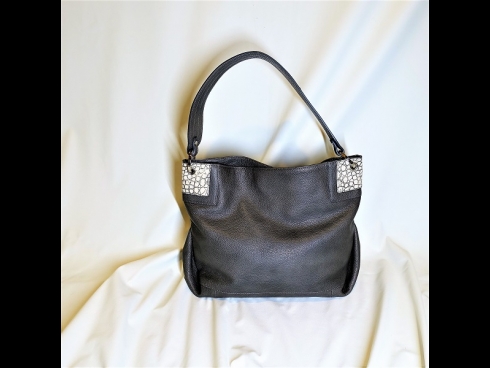 BEAUGRANDクロコダイル　カーフバッグ　（USED)