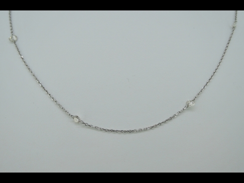 K18WGPG磁石入ネックレス　     （全長70cm）