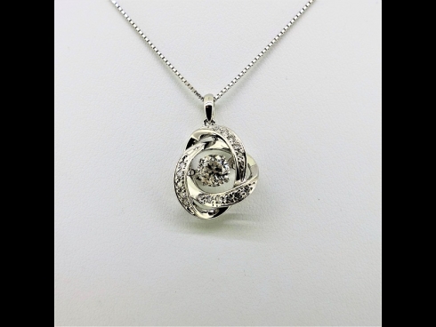 PTダイヤモンド（中石1.019ct脇石0.160ct）ペンダントネックレス