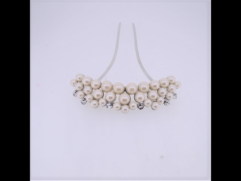 パ－ル金属かんざし　シルバ－