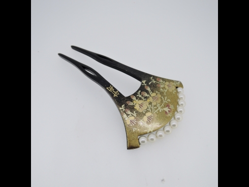 パ－ル付かんざし蒔絵