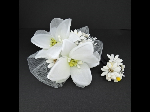 チュ－ルフラワ－コ－ム・ミニセット　ホワイト