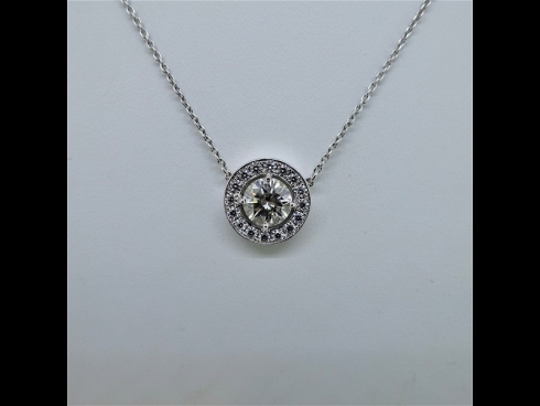K18WGダイヤモンド（1.523ct）ネックレス