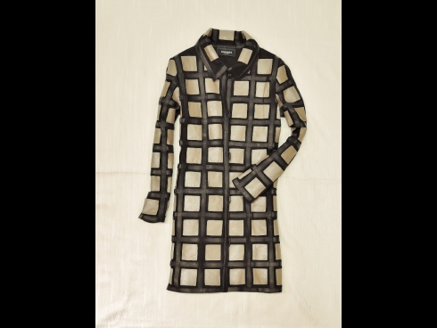 シ－プレザ－＆チュ－ルジャケット（ベージュ・黒）