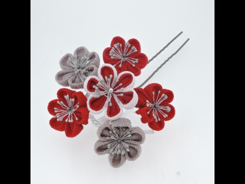 つまみ花かんざし　ビラ付