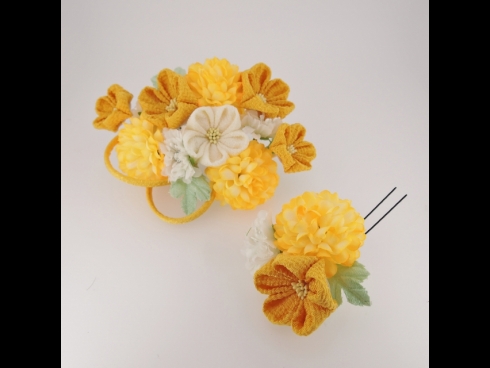 つまみ細工フラワ－コ－ム＆ミニフラワーセット