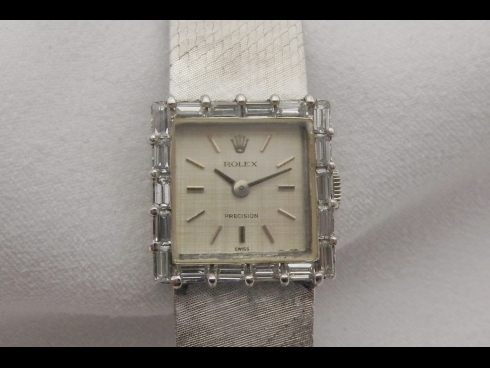 ROLEX  K18WGダイヤモンド時計　　（USED)