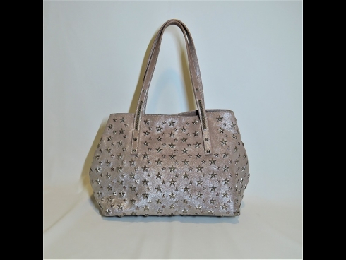 ジミ－チュウ　メタリックト－トバッグ（USED/新品同様）