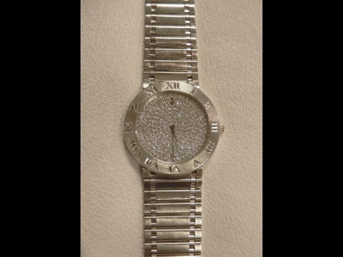 コルム　Pt950・ダイヤ時計　　（USED)