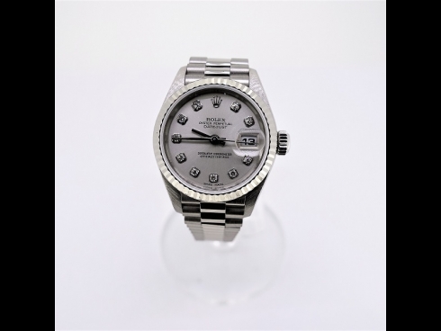 ROLEX K18WGデイトジャストダイヤモンドウオッチ（USED)