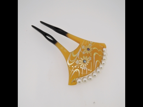 パ－ル付かんざし蒔絵