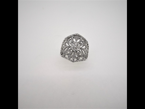 K18WGダイヤモンド1.0ｃｔリング