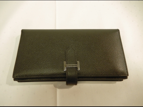 エルメス　ベアンスフレ財布　　（USED)