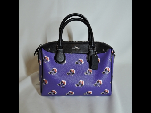 コ－チミニボストンショルダ－バッグ　紫（未使用品）