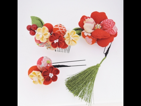 つまみ細工　フラワ－コ－ムセット