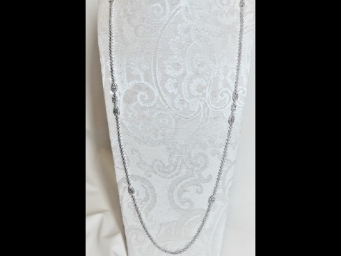 K18WGダイヤモンド（3.40ct）ロングネックレス