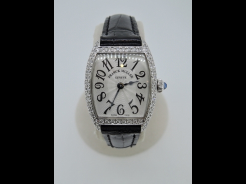 フランクミュ－ラ－K18WGダイヤモンドウオッチ（USED)