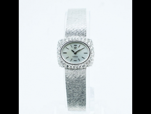 OMEGA　K18WGダイヤモンド　　（USED)