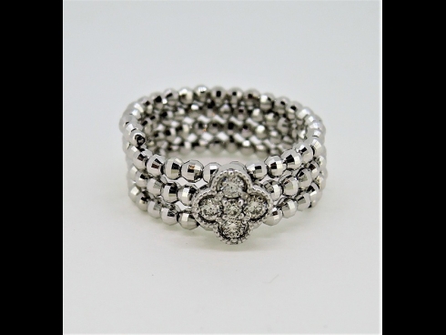 K18WG形状記憶リング（サイズフリ－＃5～＃20）