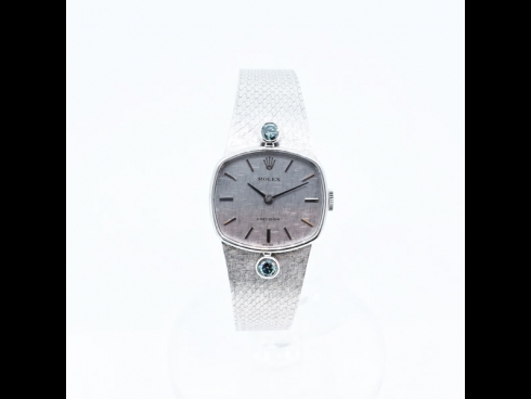 ROLEX　K18WG　ダイヤモンド時計　　（USED)