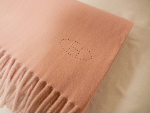 エルメス　カシミアストール　　 (USED)