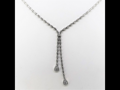 K18WGダイヤモンドペンダントネックレス(1.64ct)