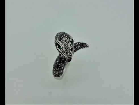 K18ガ－ネット（0.08ct）ダイヤモンド（2.50ct）リング