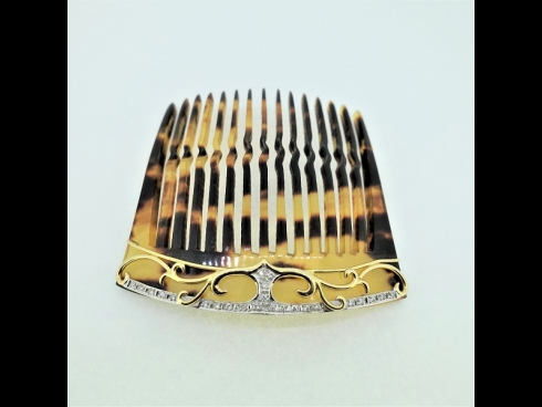 PTK18ダイヤモンド（0.16ct）べっ甲コ－ム