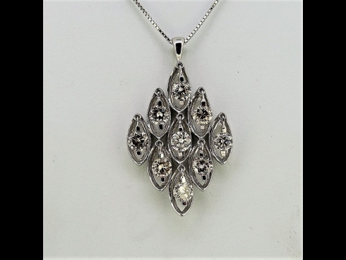 PTダイヤモンド(2.850ct）ペンダントネックレス