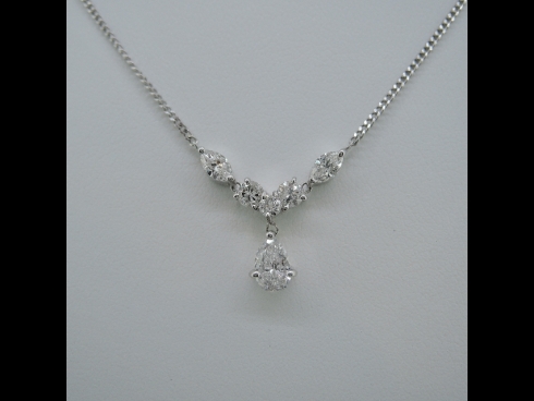 Ptダイヤモンド1.00ct ペンダントネックレス