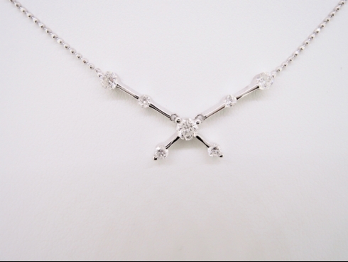 PT900/PT850 ダイヤモンド0.50ct ネックレス