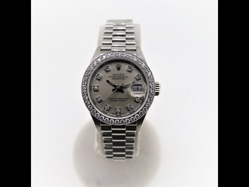 ROLEX K18WGダイヤモンド　デイトジャストウオッチ（USED)