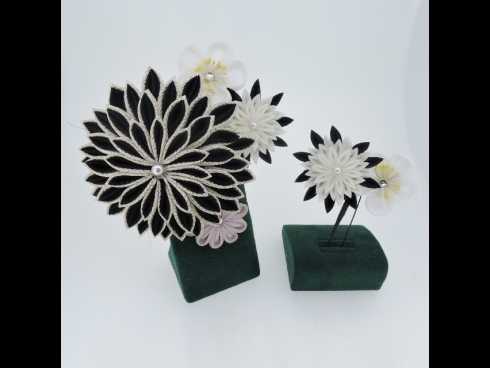 つまみ細工　コーム＆Uピン２点セット