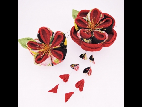 つまみ細工　フラワ－コ－ムセット