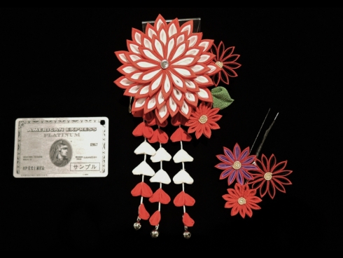 つまみ花　コーム＆Uピン　２点セット