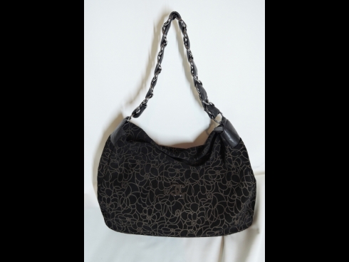 シャネルカメリアスエ－ドレザ－ワンショルダ－バッグ　（美品）