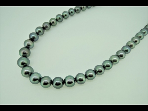 南洋タヒチピ－コック真珠ネックレス