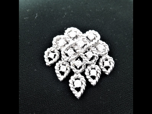 K18ダイヤモンド（1.31ct）ペンダントブロ－チ