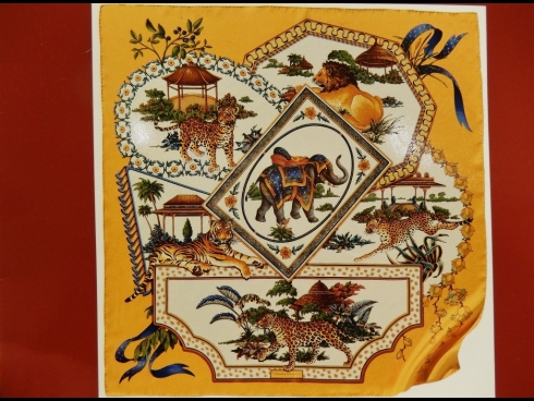 フェラガモ　スカーフ　　（USED)