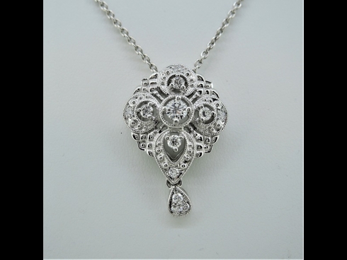 PT950ダイヤモンド0.46ctネックレス