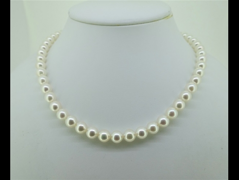 アコヤ真珠ネックレス　8.0-7.5mm