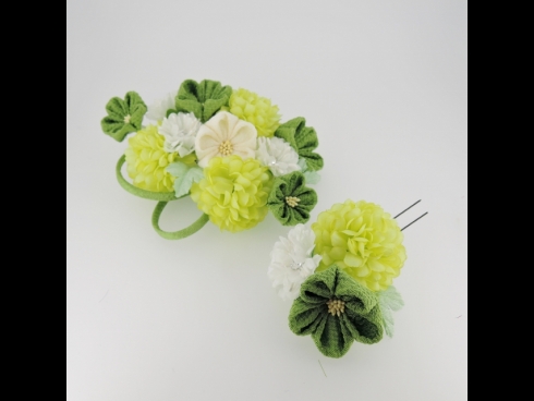 つまみ細工フラワ－コ－ム＆ミニフラワーセット