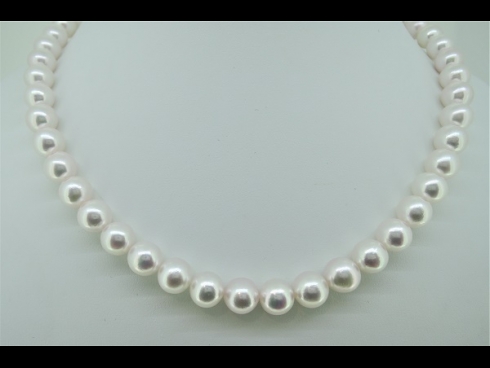 和珠真珠ネックレス（8.0～8.5mm）