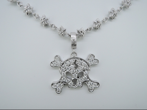 K18WG ダイヤモンド1.17ct ネックレス