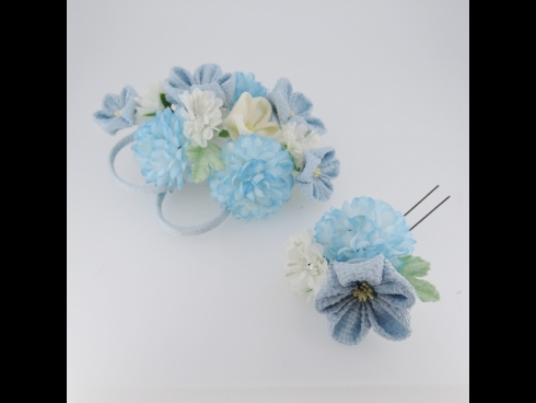 つまみ細工フラワ－コ－ム＆ミニフラワーセット