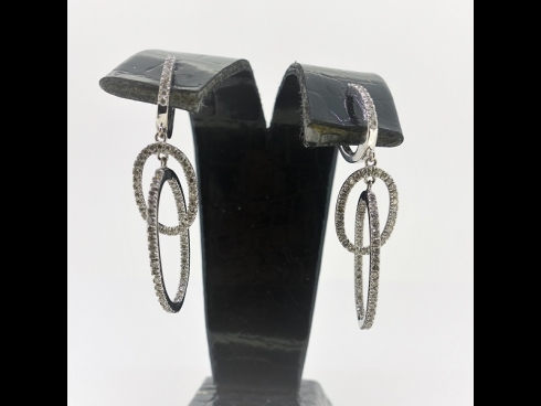 K18WGダイヤモンド（1.20ct）ピアス