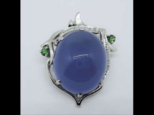PTカルセドニ－（33.21ct）ペンダント