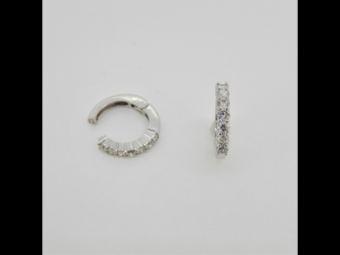 K18WGダイヤモンド（0.46ct）ピアリング